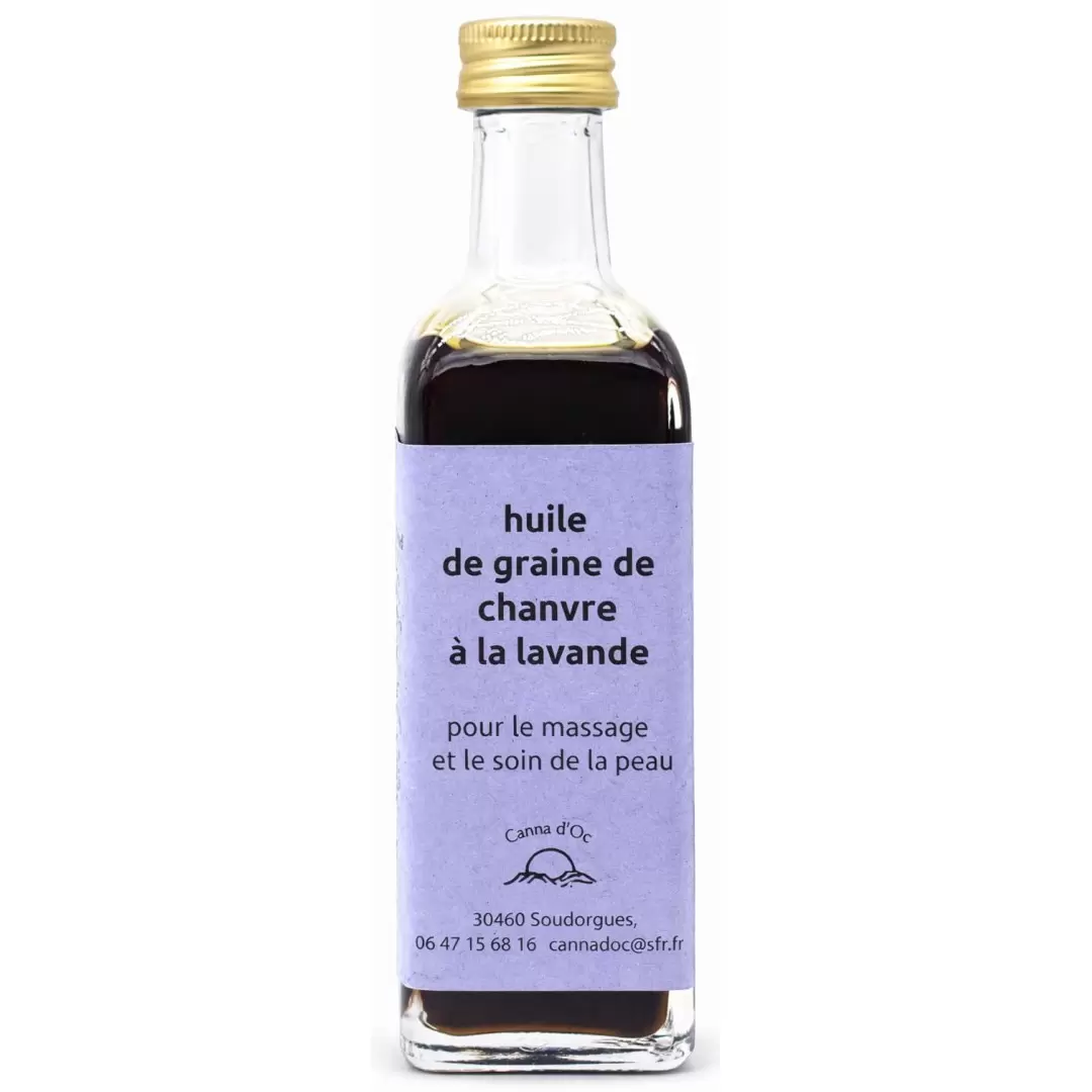 Huile de Chanvre BIO à la lavande artisanale - 60ml - Canna d'Oc