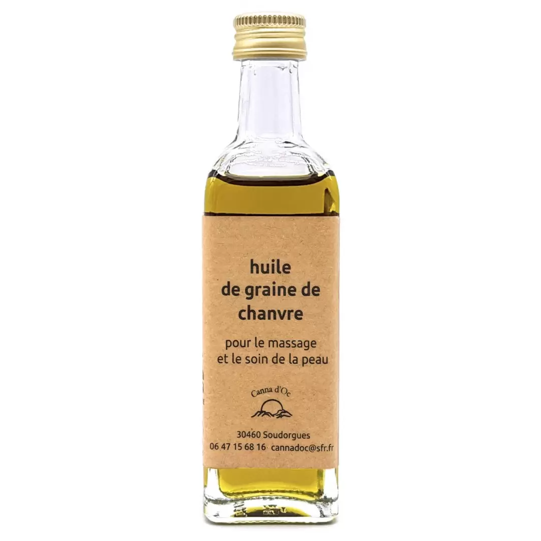 Huile de Chanvre BIO artisanale - 60ml - Canna d'Oc