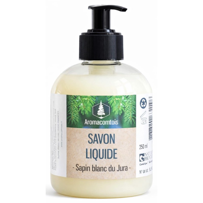 Savon liquide BIO au Sapin blanc du Jura - 250ml - Aromacomtois