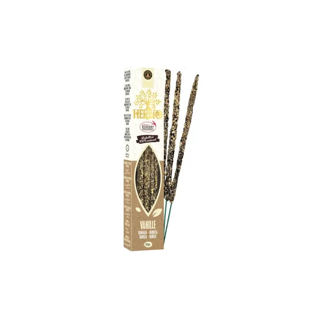 Encens Herbio Vanille – Encens naturel smudge certifié Ecocert