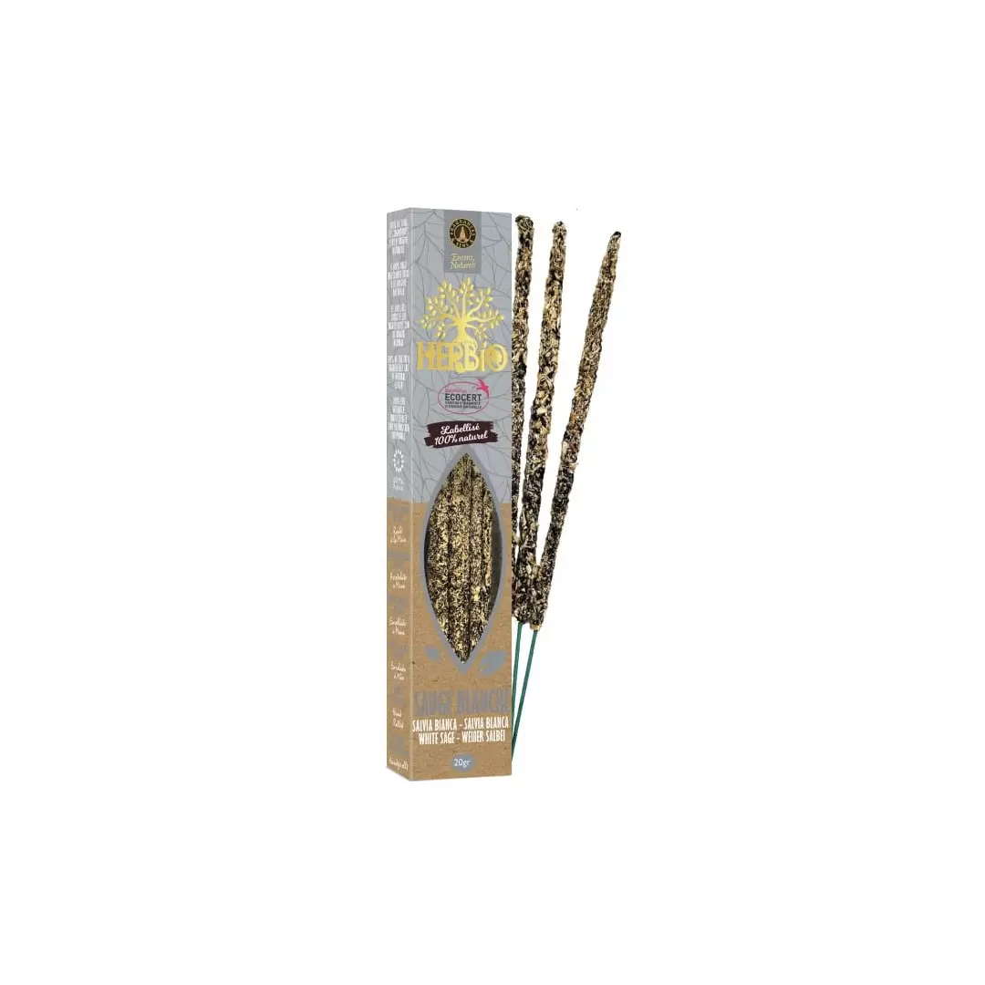 Encens Herbio Sauge Blanche – Encens naturel smudge certifié Ecocert