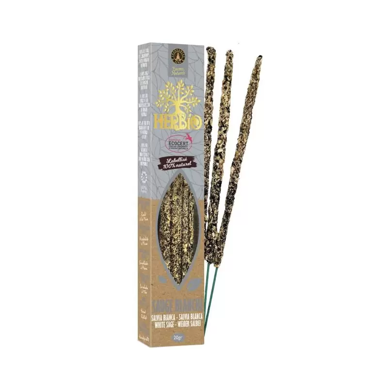 Encens Herbio Sauge Blanche – Encens naturel smudge certifié Ecocert