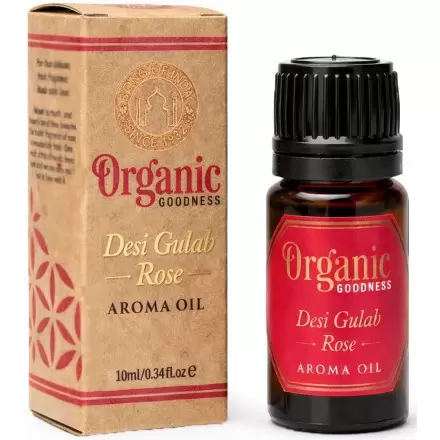 Huile aromatique Rose 10ml – Desi Gulab – Organic Goodness