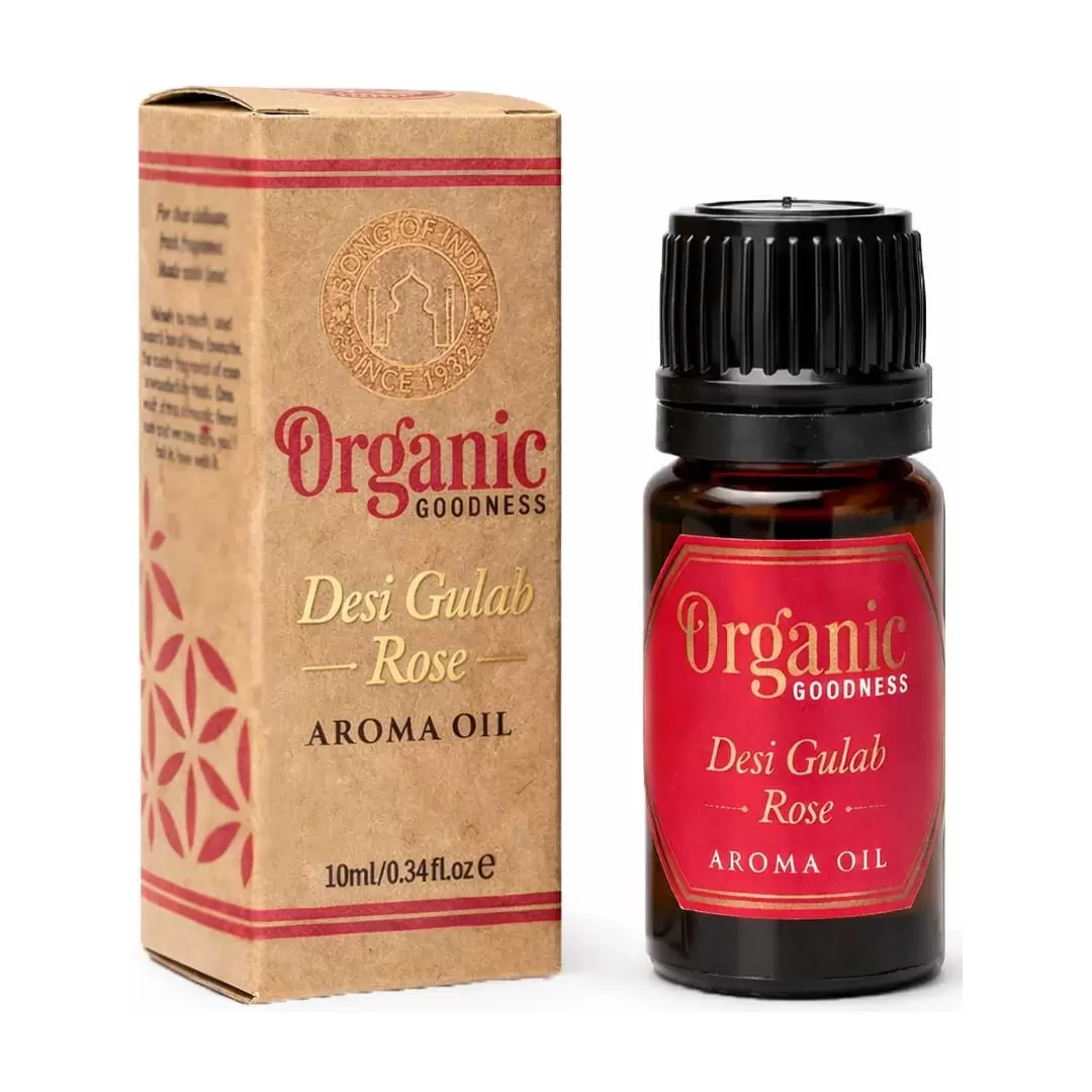 Huile aromatique Rose 10ml – Desi Gulab – Organic Goodness