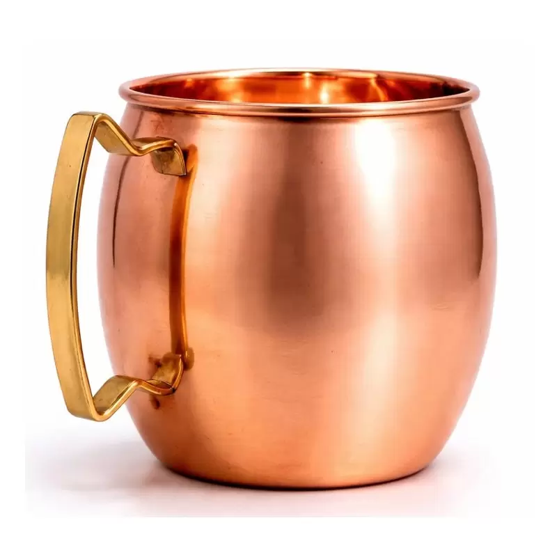 Mug en cuivre avec anse 470ml – Eau ayurvédique