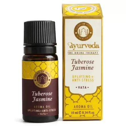 Huile aromatique Jasmin & Tubéreuse Vata 10ml – Ayurveda | Song of India