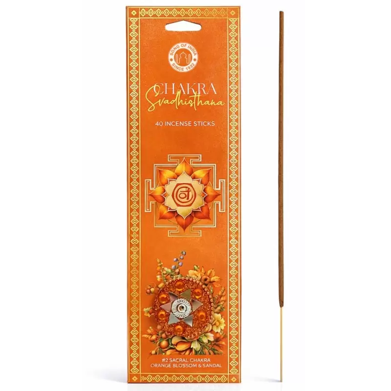 Encens Fleur d'Oranger & Bois de Santal – Chakra Sacré | Song of India