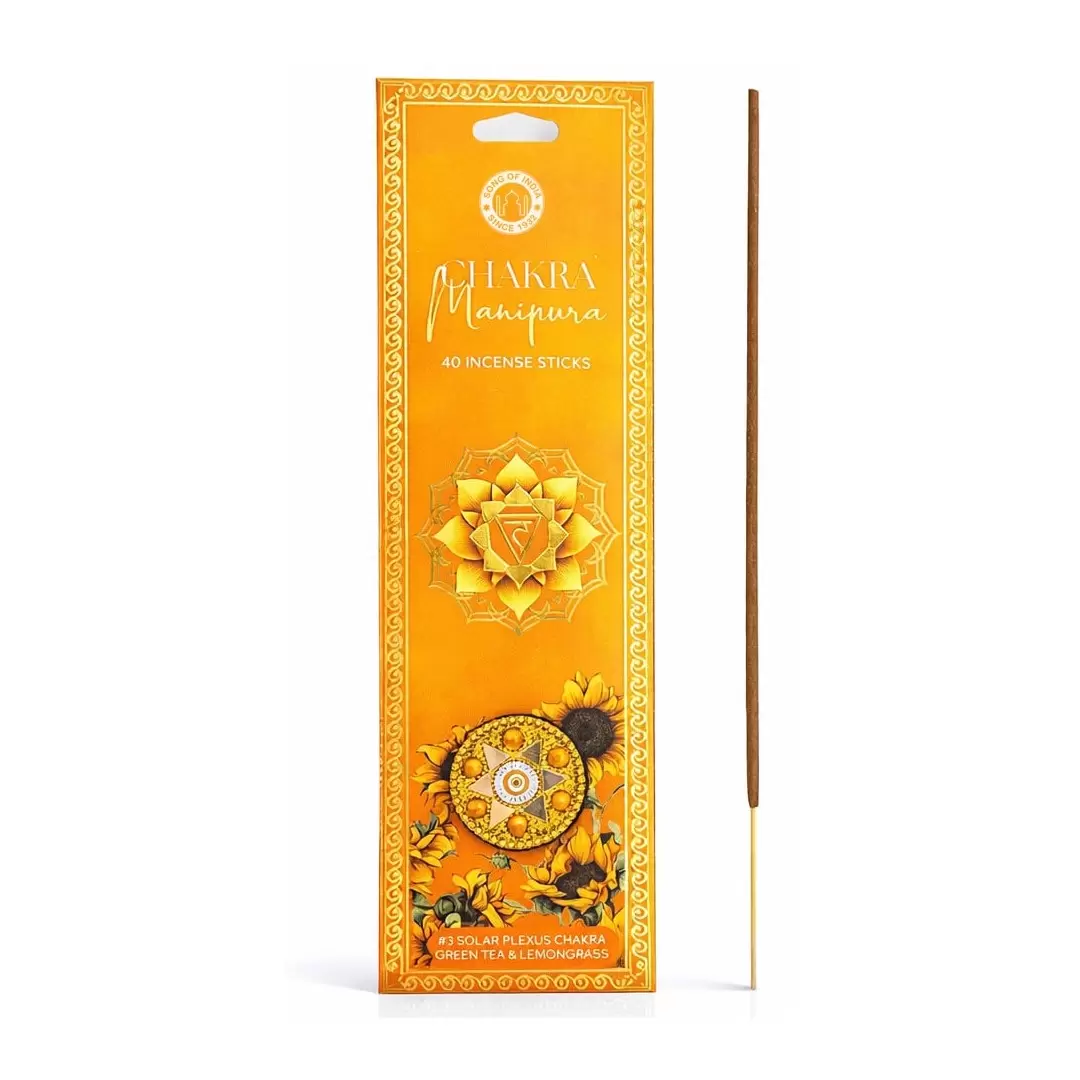 Encens hé Vert & Citronnelle – Chakra Manipura | Song of India