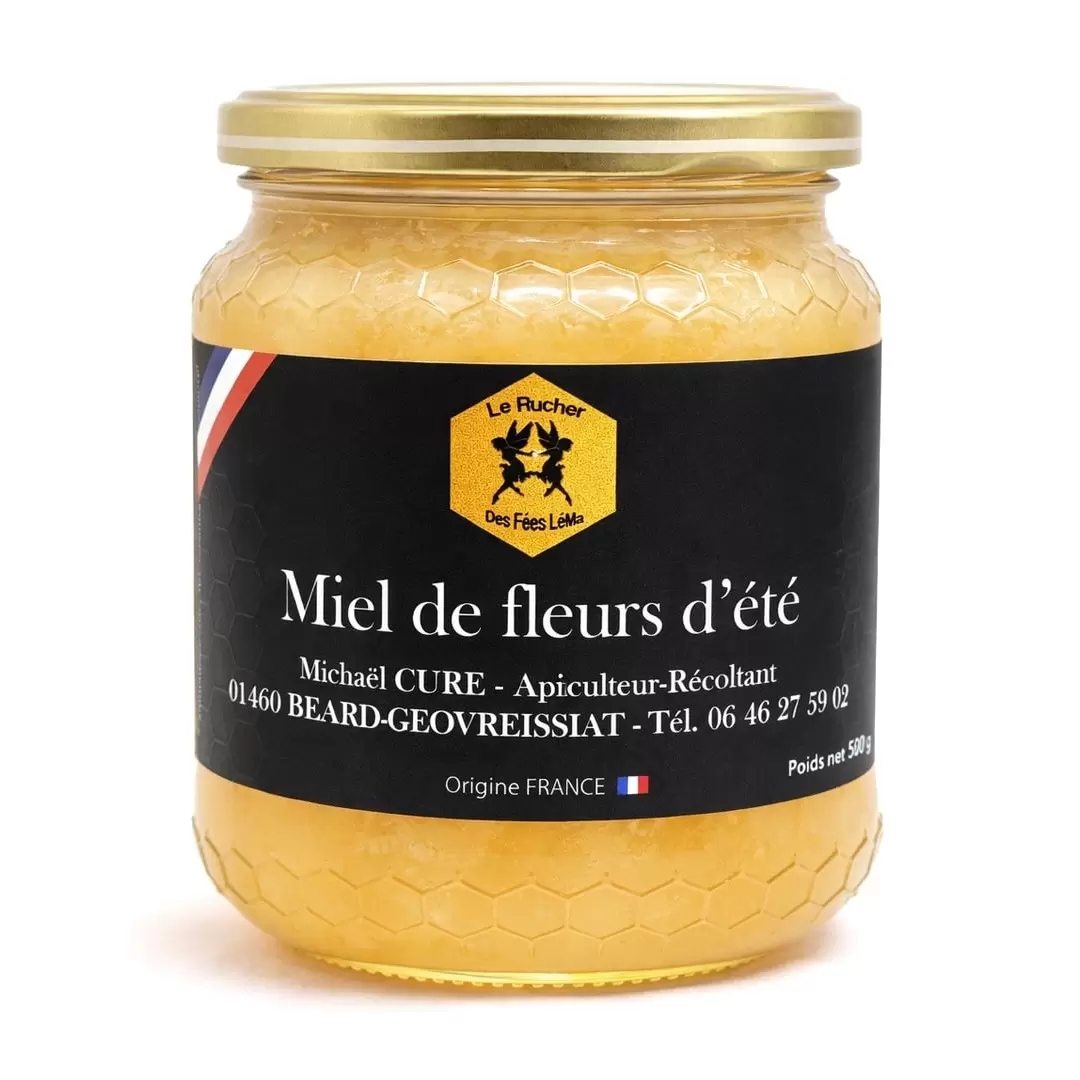 Miel de fleurs d'été du Haut-Bugey - 500g - Le Rucher des Fées Léma