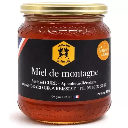 Miel de montagne du Haut-Bugey - riche en Sapin - Rucher des Fées Léma