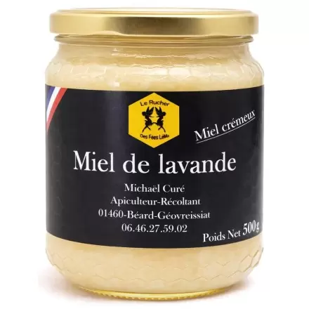 Miel de lavande de Drôme - 500g - Le Rucher des Fées Léma