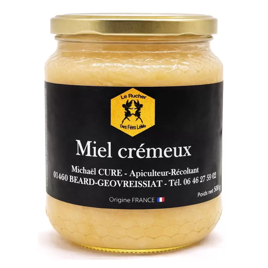 Miel crémeux du Haut-Bugey - 500g - Le Rucher des Fées Léma