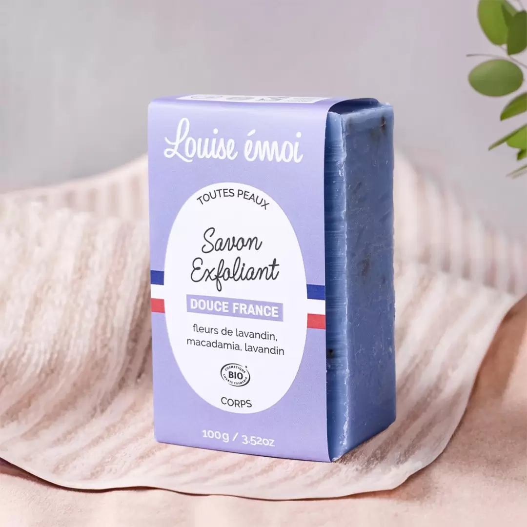 Savon lavandin exfoliant bio – Douce France | Louise émoi