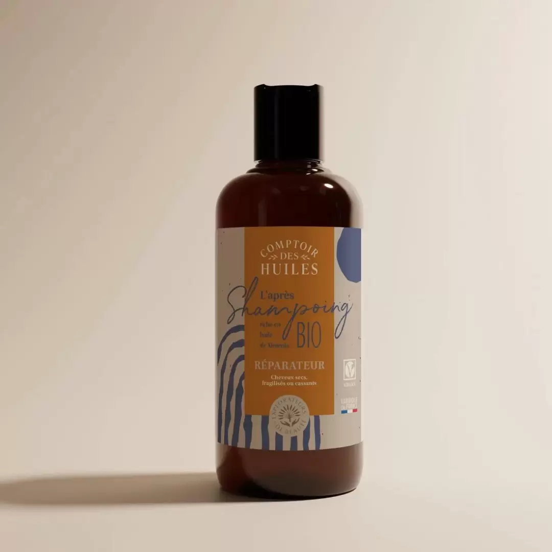 Après-shampoing réparateur bio – Cheveux secs, fragilisés ou cassants | Comptoir des Huiles
