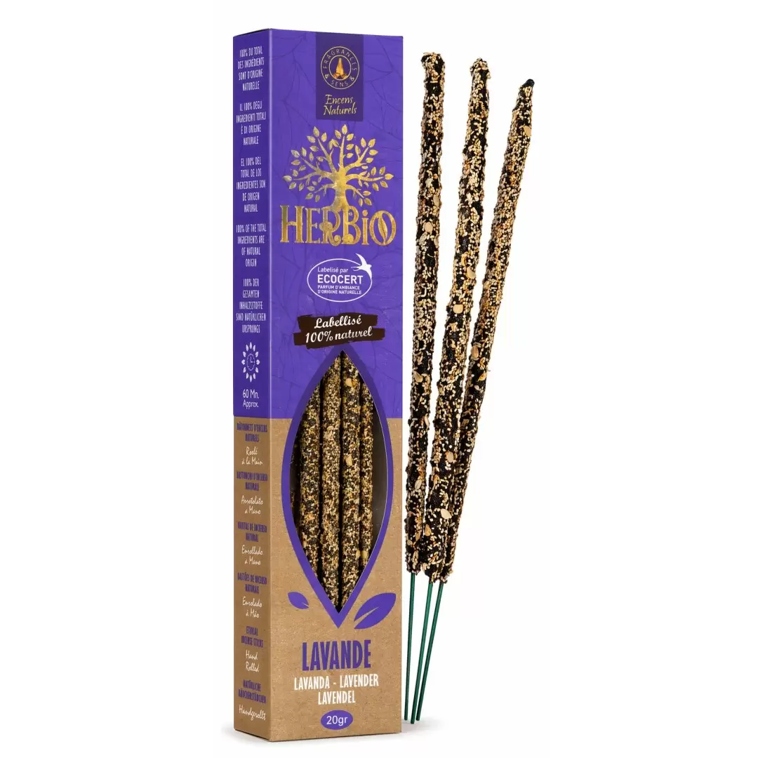 Encens Herbio Lavande  – Encens naturel smudge certifié Ecocert