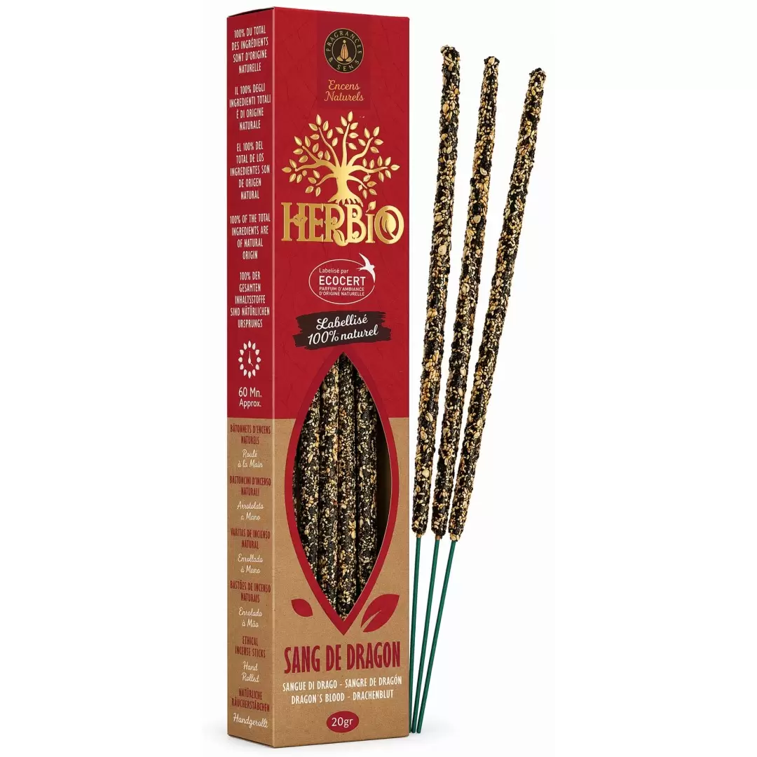 Encens Herbio Sang de Dragon  – Encens naturel smudge certifié Ecocert