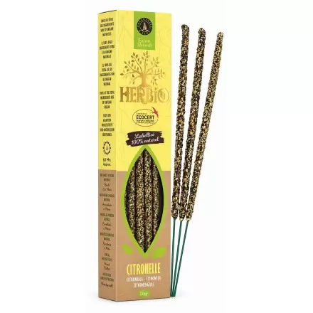 Encens Herbio Citronnelle – Encens naturel smudge certifié Ecocert