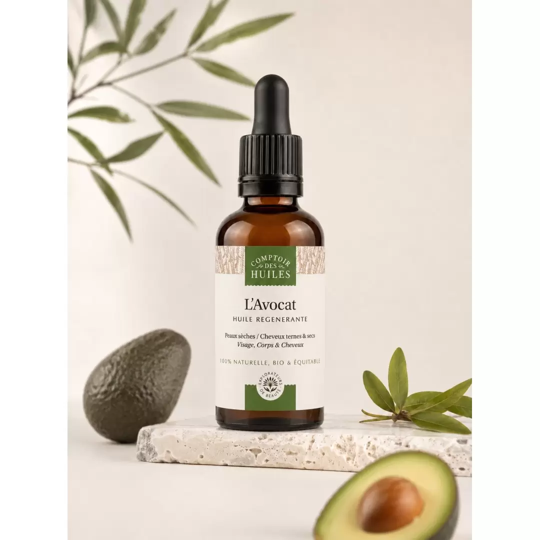 Huile d’avocat bio régénérante | Comptoir des Huiles