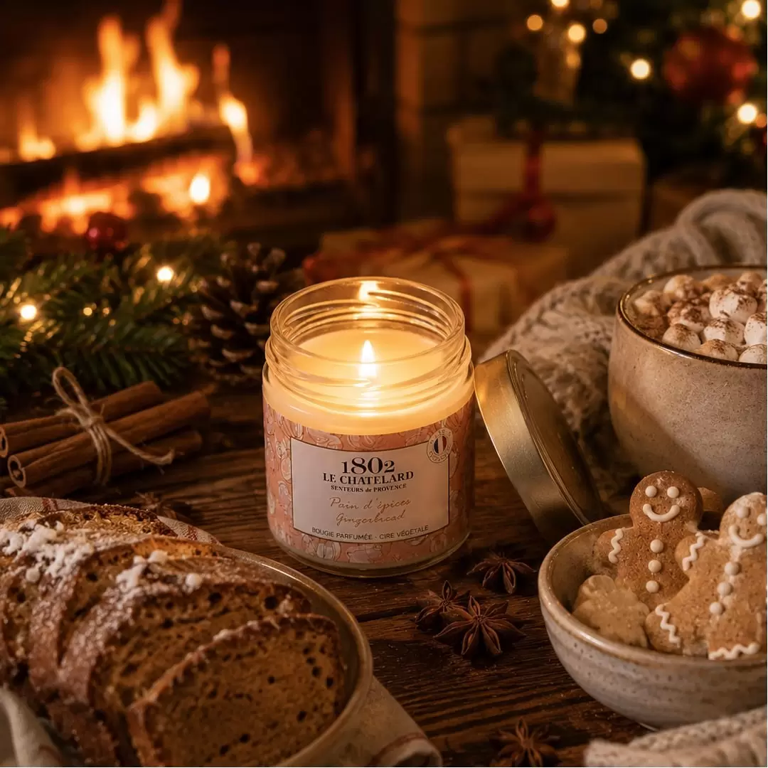 Bougie parfumée Pain d'Épices - 180g - Le Chatelard 1802