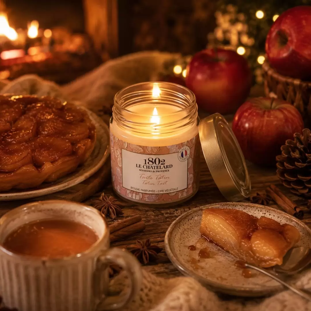 Bougie parfumée Tarte Tatin - 180g - Le Chatelard 1802