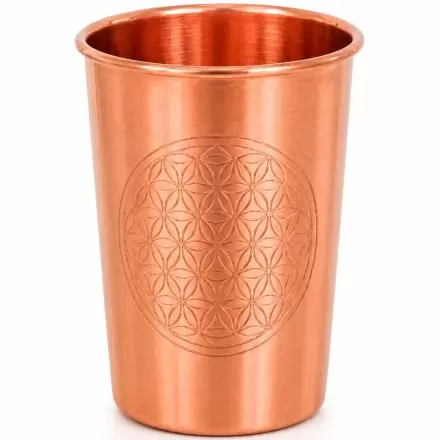 Verre en cuivre Fleur de Vie - 300ml