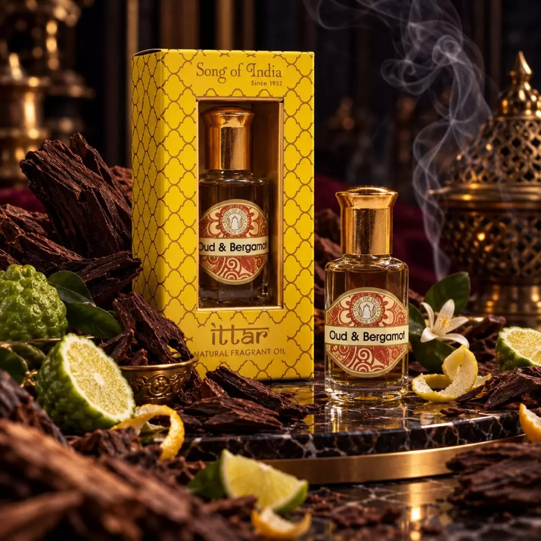 Parfum Oud & Bergamote sans alcool - 10ml - Song of India