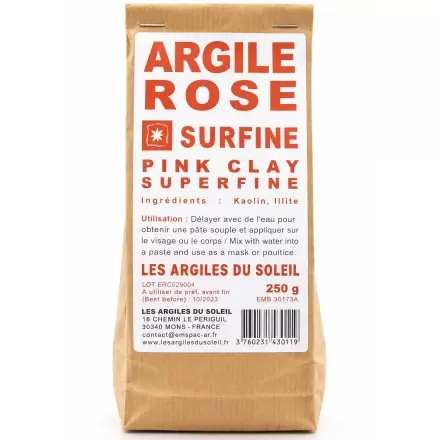 Argile rose Clinchant - Surfine - Les Argiles du Soleil