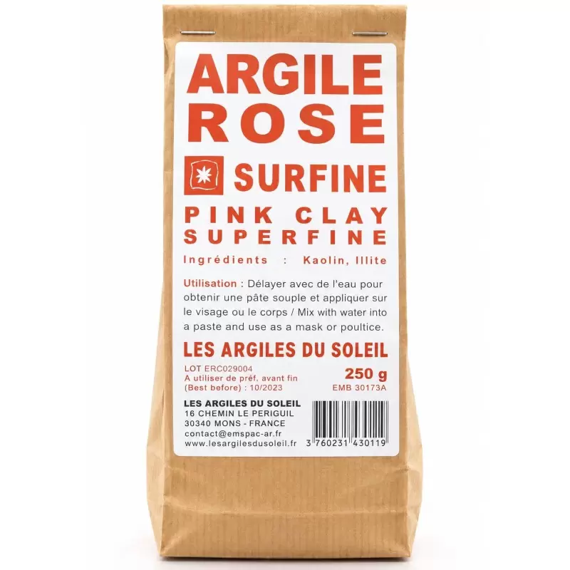 Argile rose Clinchant - Surfine - Les Argiles du Soleil
