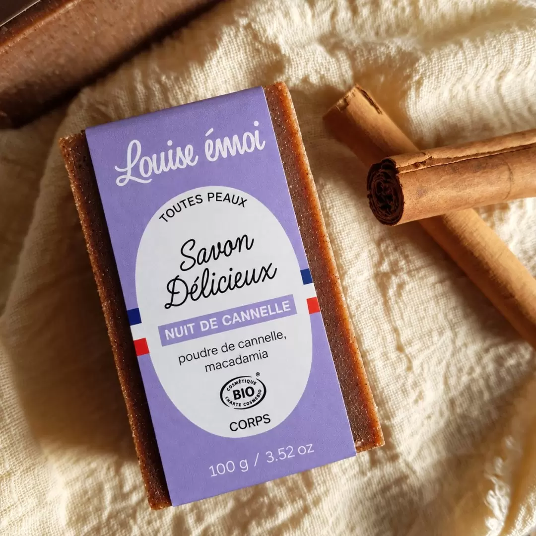 Savon exfoliant Bio cannelle Nuit de Cannelle | Louise émoi