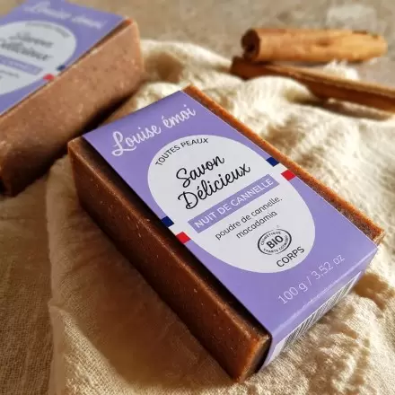 Savon exfoliant Bio cannelle Nuit de Cannelle | Louise émoi