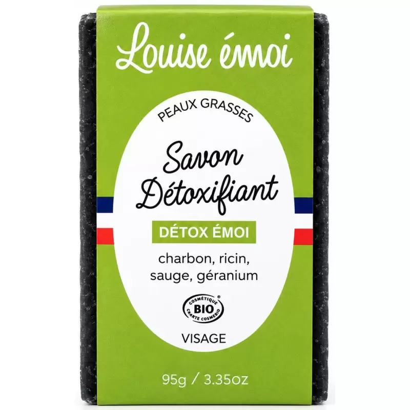 Savon au charbon Bio Détox émoi | Peau grasse | Louise émoi