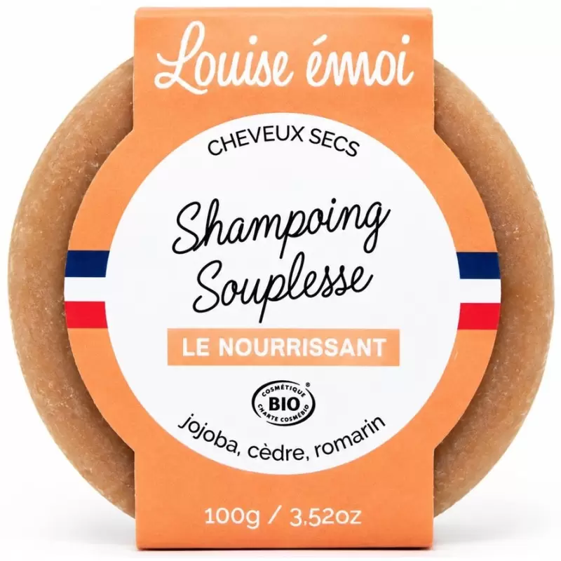 Shampoing solide Bio cheveux secs Le Nourrissant | Louise émoi