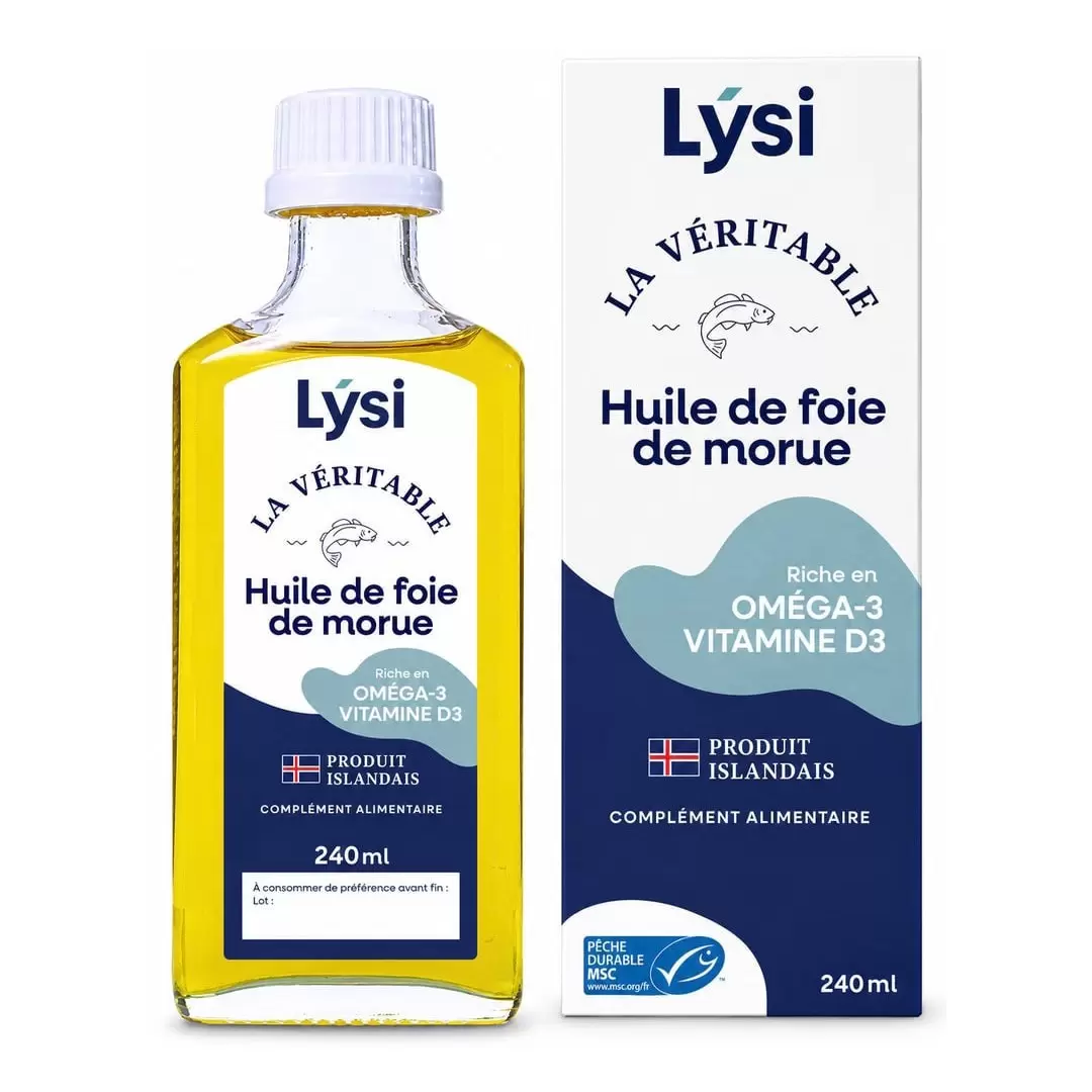 Huile de foie de morue 240 ml - Oméga 3 - Lýsi