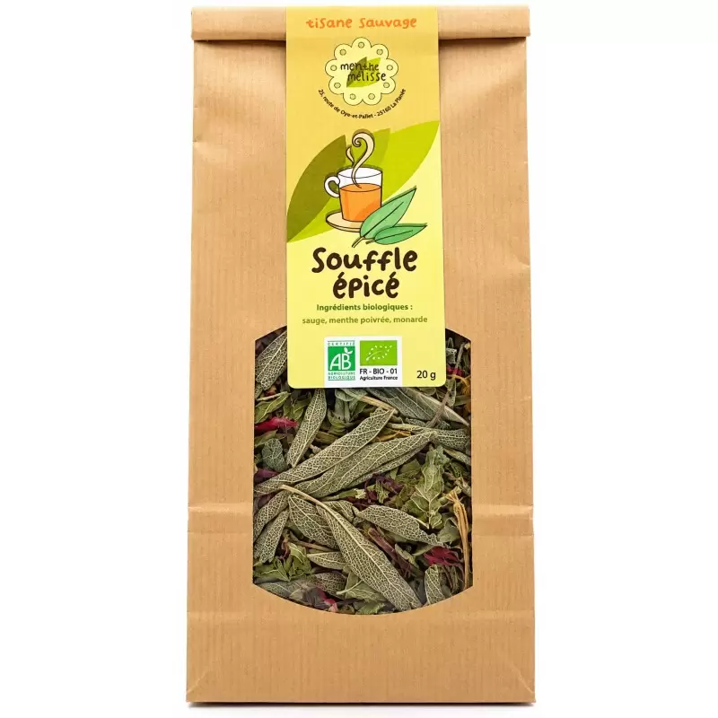Tisane Voies Respiratoires Bio Souffle Épicé du Jura - Plantes sauvages