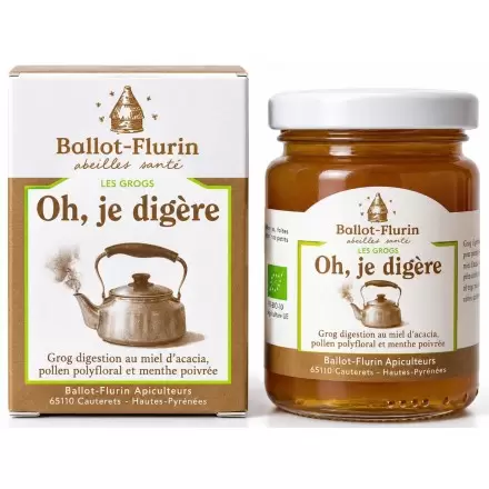 Grog Digestion Bio au Miel d'Acacia & Pollen | Ballot-Flurin