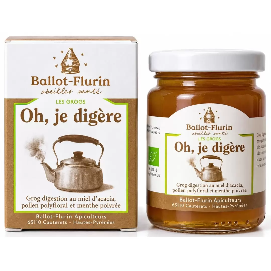 Grog Digestion Bio au Miel d'Acacia & Pollen | Ballot-Flurin