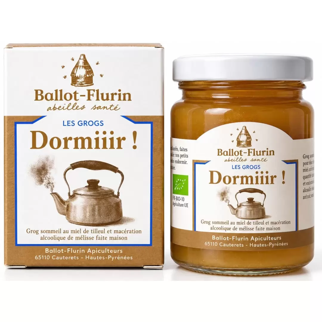 Grog Sommeil Bio au Miel & Mélisse "Dormiiir!" | Ballot-Flurin