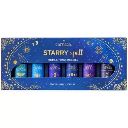 Coffret Cadeau de 6 Huiles Aromatiques Naturelles Starry Spell Carnatia – Song of India