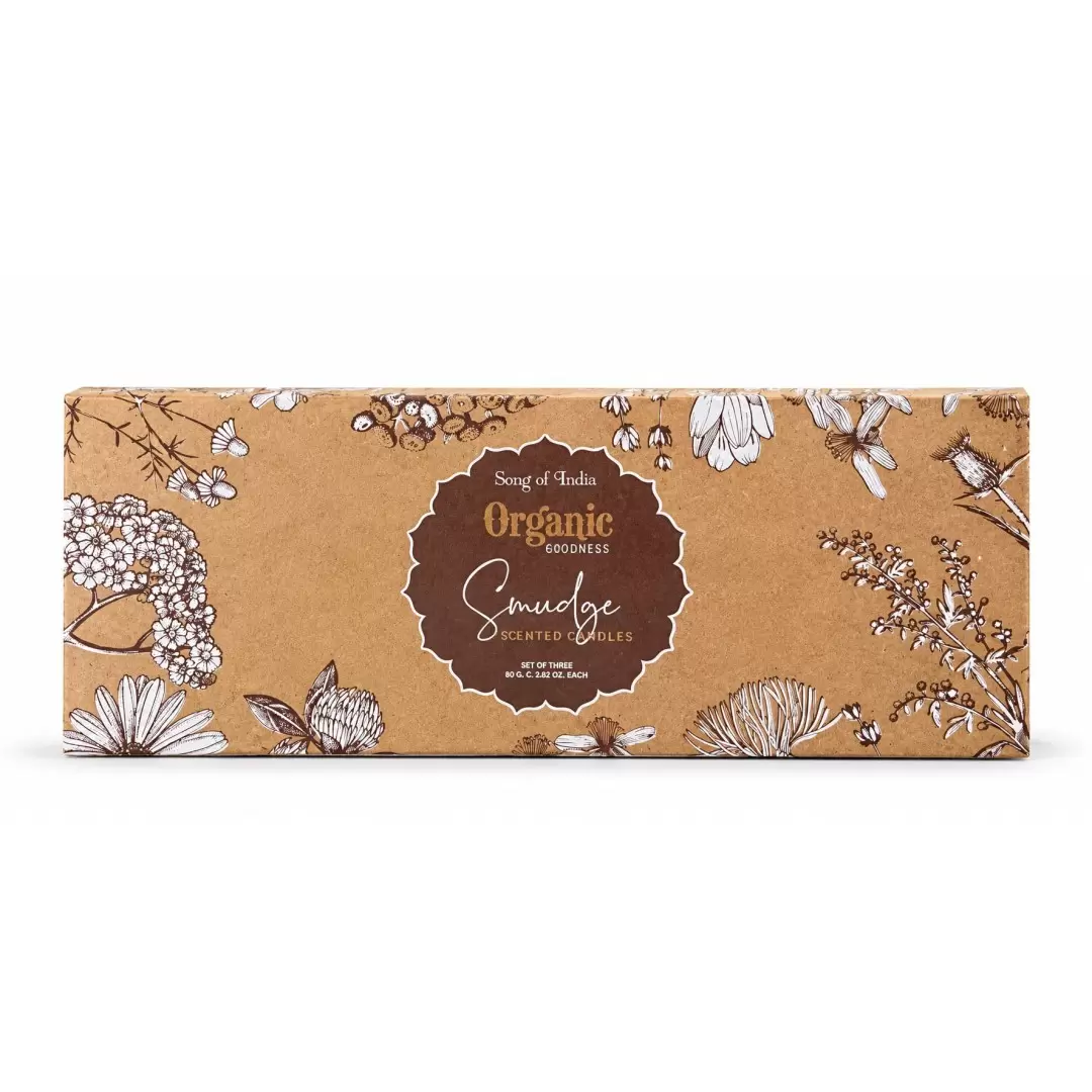 Coffret Cadeau 3 Bougies Naturelles Organic Goodness – Song of India