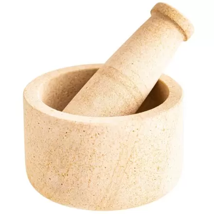 Mortier et Pilon en Grès – 10 cm