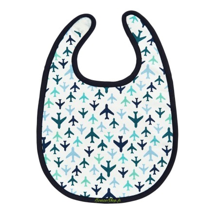 Bavoir coton BIO - Avions - Keap Leaf