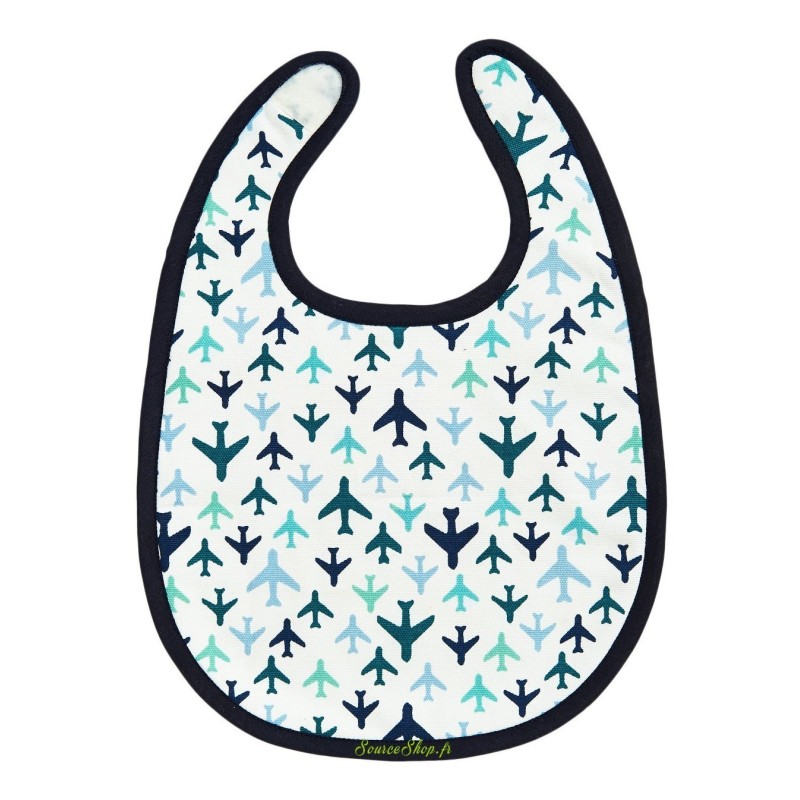 Bavoir coton BIO - Avions - Keap Leaf