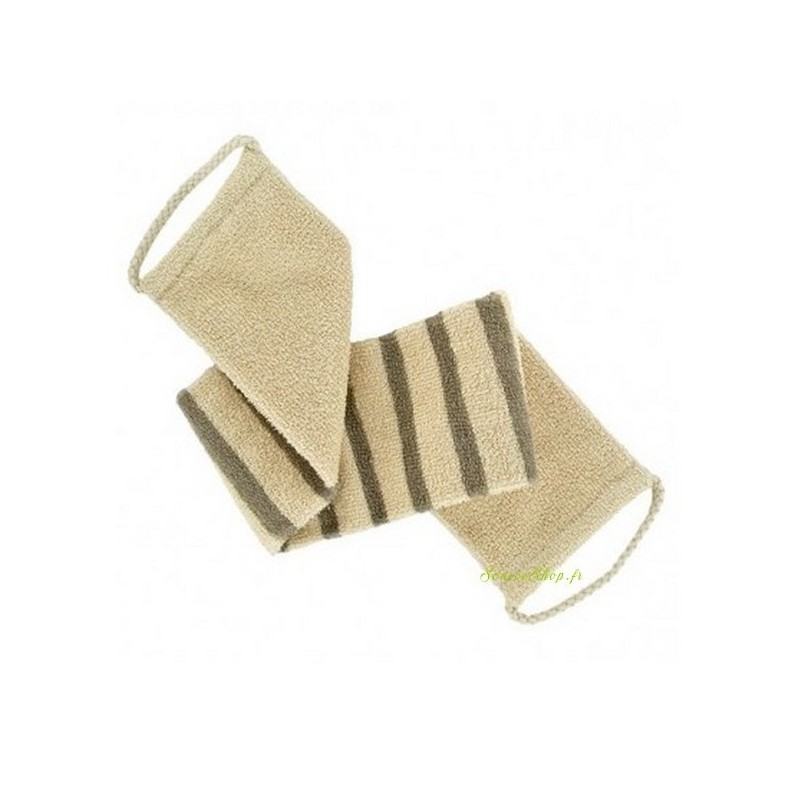 Lanière de gommage en coton & lin BIO - Les Petites Confections