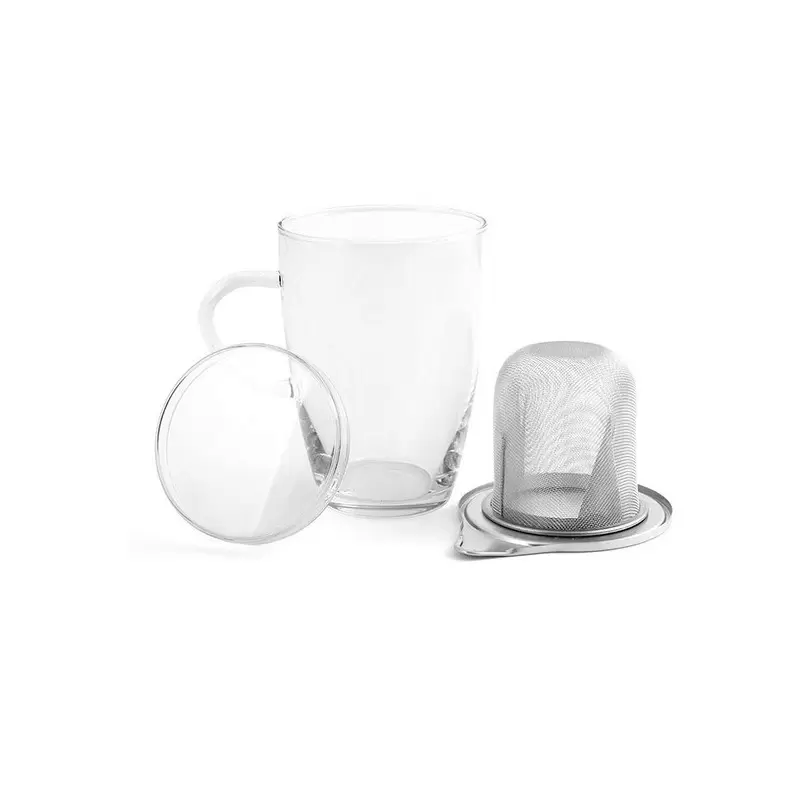 Verre à infusion avec couvercle & filtre en inox - 35cl - Ah! Table!