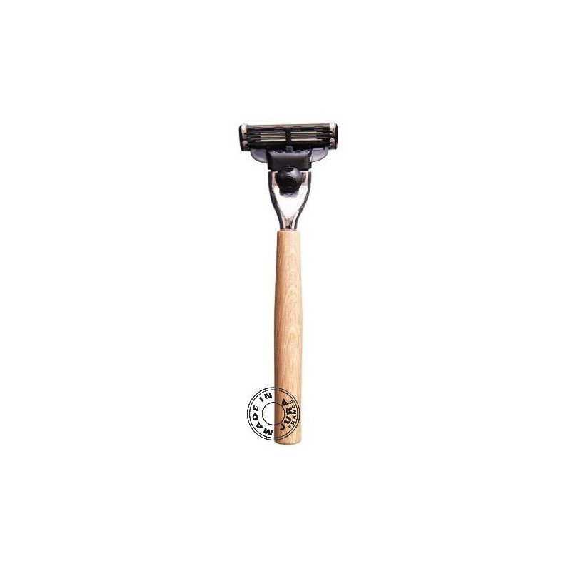 Rasoir durable en bois de chêne du Jura - Caliquo