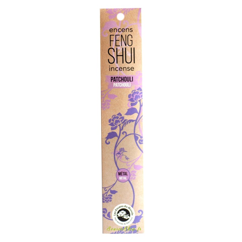 Encens Feng Shui - Patchouli - Elément métal