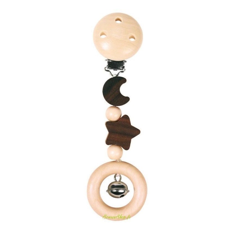 Clip suspension / Hochet  Nature lune & étoile - Heimess