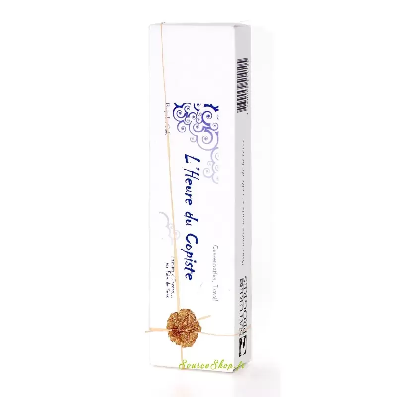 Encens BIO faits main L'Heure du Copiste - Concentration & travail - Parfums d'Encens