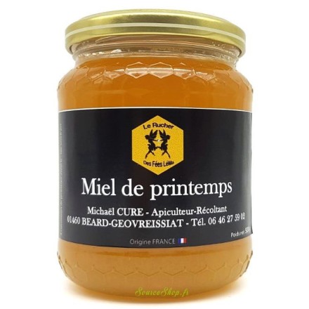Miel de printemps du Haut-Bugey - 500g - Le Rucher des Fées Léma