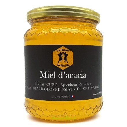 Miel d'acacia du Haut-Bugey - 500g - Le Rucher des Fées Léma